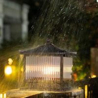 European Wall Light Outdoor Column Headlight Wall Lamp Garden Light Landscape Lawn Wall Lamp Simple Waterproof Garden Lamp