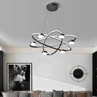 Modern LED spiral chandelier