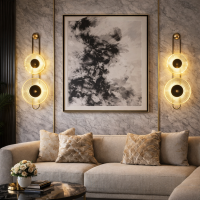 Murale Dual LED Glass Wall Light | Luxury Wall lights