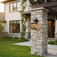 Traditional Retro Outdoor Waterproof Glass Cover Metal Wall Lantern Anti-Rust Aluminum Garden Wall Lamp Nostalgic Villa Aisle Balcony Wall Sconce Light