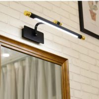 MERTNK Bath Mirror Lamps Mirror Front Light-Toilet Bathroom Light Dressing Table Makeup Lamp Mirror Cabinet Dedicated Led Punch-Free Mirror Wall Lamp Wall Lighting/47Cn