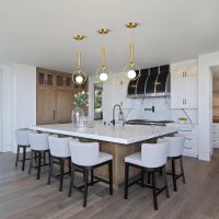 Modern Globe Glass Pendant Light fixtures 1-Light, Simplicity Gold Pendant Lighting, Mid Century Chandelier for Kitchen Island Dining Room Bedroom