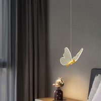 Luxury Butterfly Acrylic Pendant Light Bedroom Decor