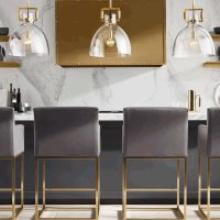 Industrial Glass Chandelier - Modern Luxury Pendant Light Minimalist Retro Personality Bedside Pendant Lamp E27 Single Head Bar Restaurant Hanging Light Ceiling Light