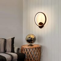 Wall Lamp Indoor LED 13W Wall Lighting Round Wall Spotlight Warm White for Bedroom