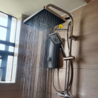 Vezor Tankless Instant Hot Shower for Salty Water + Silver Rainshower |END Year OFFER