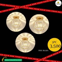End Year Sale Offer!! 3 Pieces Gold Ceiling Crystal pendant Light