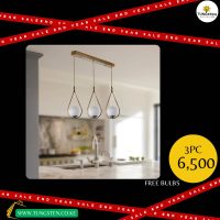 End Year Sale Offer!! 3 Pieces Gold Teardrop pendant Light