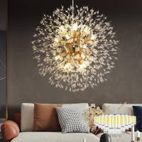 600MM Modern Dandelion Crystal Ceiling Light Suitable for Dining Room, Living Room, Bedroom,Warm White