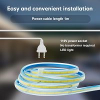50M 220-240V AC COB Aluminium Profile Strip Light |6500K | 3000K