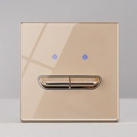 2g2w Luxury Acrylic  Crystal Tempered Glass Gold  Switches