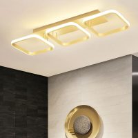 Square 3-lamp pendant light |Flush installation ceiling light|  30-inch (approx. 76.2 cm)