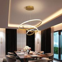 Gold 3-Tier  Ceiling Light  Modern LED Chandelier Combination Light Suitable for Living Room, Dining Room, Bedroom