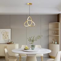 Geometric Metal Pendant Light, Linear Ceiling Hanging Lamp, Modern 24W LED Chandelier, Corridor Decorative Lighting Suspension Lamps, Nordic Simple Drop Lights for Aisle, Restaurant Warm as ever