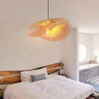 500mm Bamboo woven rustic pendant light |50cm Bamboo Pendant Light