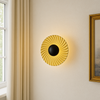 Spiral ART metallic wall light
