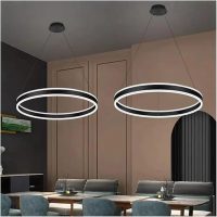 Modern Led Chandelier Up and Down 60cm Light | Home Decor Hanging Light Fixture
