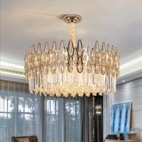 E14 Modern light luxury crystal chandelier, creative high grade crystal lamp, for living room bedroom dining room dining