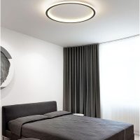 Ultra-Thin 1.9in Flat Round LED Flush Mount Ceiling Light,Simple Flat Panel Light, Living Room Bedroom Decoration Lighting Fixture