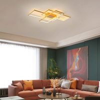 Geometric Pattern Square Ceiling Lamp| 3 color LED light