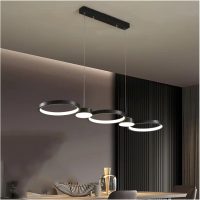 Black Ring Indoor Lighting Fixture Chandelier