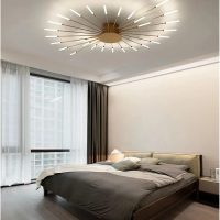 18pc Gold  Fireworks Rotating Ceiling Light |Creative Pointer Ceiling flush mounted Lamp