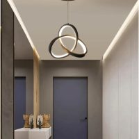 Tricolor Hanging Light Fixtures, Minimalist LED  Interior Decorative Lighting Pendant Lamp