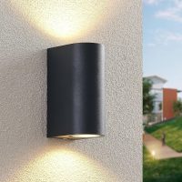 Black LED Up and Down Wall Light