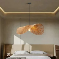 Wabi - Sabi Style Japanese Rattan Pendant Light