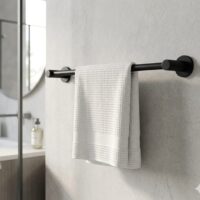 Black Bathroom Towel Rod