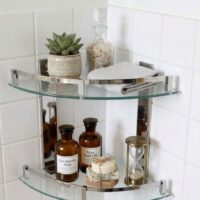Bathroom Corner Shelves Organizer