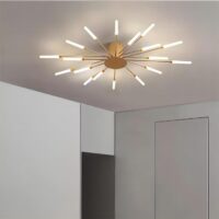 18pc Gold Fireworks Rotating Ceiling Light |Creative Pointer Ceiling flush mounted Lamp