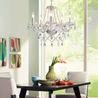 K9  Antique 6bulb Crystal Glass Chandelier | Pendant Ceiling Lighting Fixture