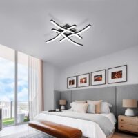 4 Built-in LED Flush Mount Chandelier