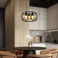3bulb Glass Chandelier
