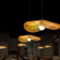 Wabi - Sabi Style Japanese Rattan Pendant Light