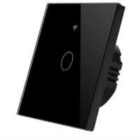 Black Smart one gang switch
