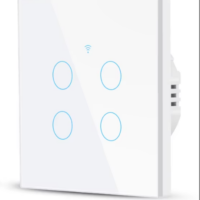 White Smart 4 gang Switches
