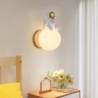 Kids Room Astronaut Night Light 3D Planet Small Wall Light