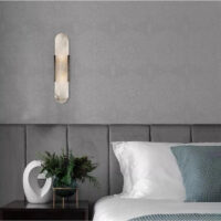 Natural Marble Wall Lamp Black Wall Sconce