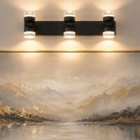 Black LED Vanity Wall Light for Mirror light, Bedroom, Living room, Wall art and Dressing table