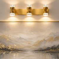 Gold LED Vanity Wall Light for Mirror light, Bedroom, Living room, Wall art and Dressing table