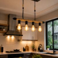 Dining Room Lamp Hemp Rope Chandelier