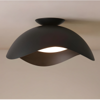 Simple Wave Black Ceiling Light