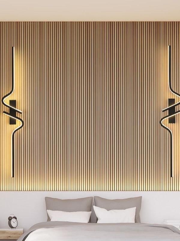 Minimalist Long Strip Wall Sconce Black Led Linear Wall Lamp for Living Room. - Image 3