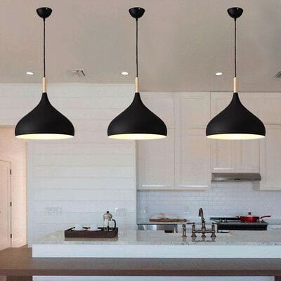 Modern Black Dome Hanging Pendant Light Ceiling. - Image 3