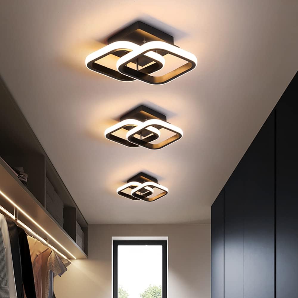 22W Black Small Ceiling Lamp for Entrance Hallway - Image 6