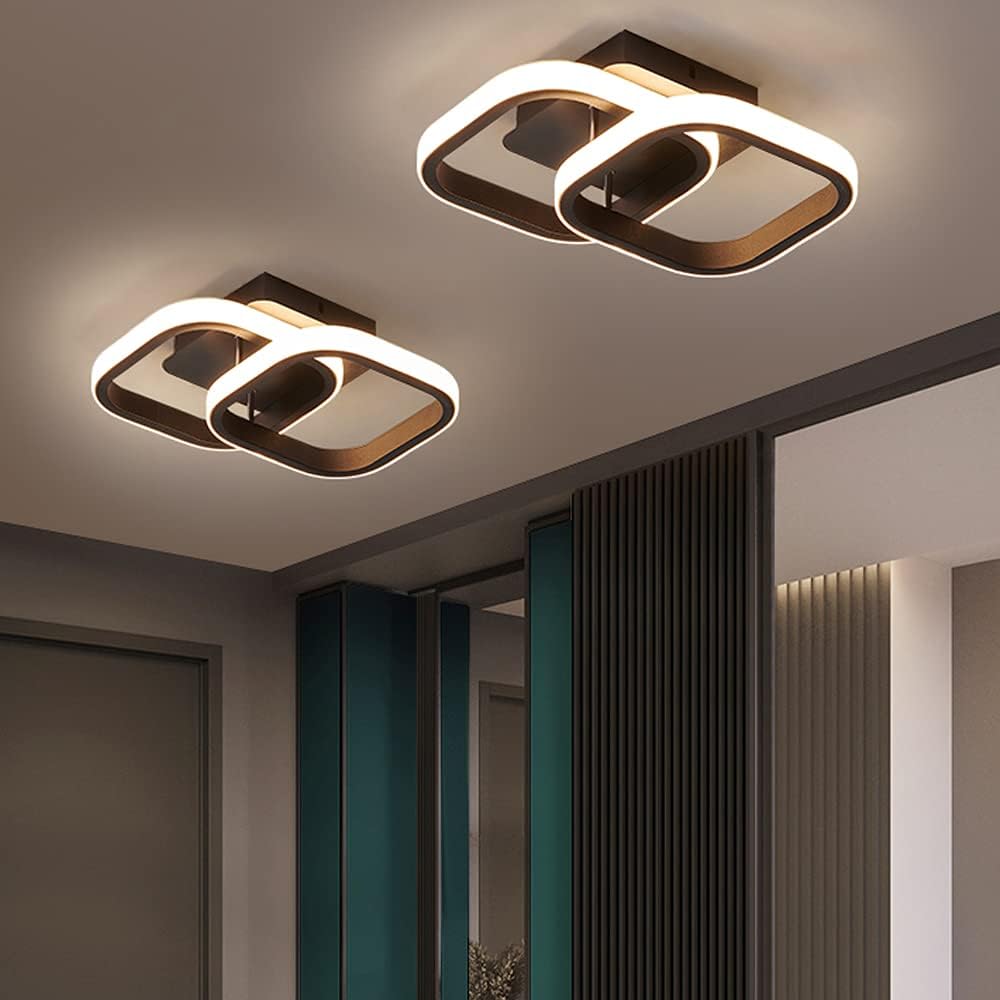 22W Black Small Ceiling Lamp for Entrance Hallway - Image 5