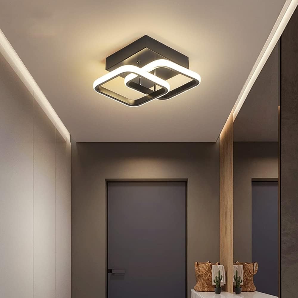 22W Black Small Ceiling Lamp for Entrance Hallway - Image 4