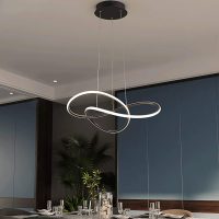 Modern LED Ring Hanging Light Round Ceiling Lights Fixture
